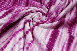  Magenta Tie&dye Real Silk Chanderi Fabrics in India