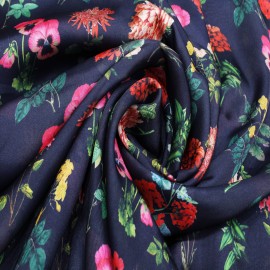  Navy Blue Satin Georgette Digital Print in Srinagar