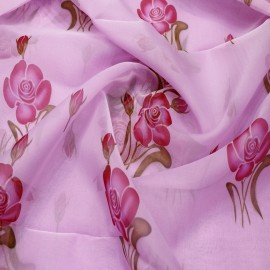  Pink Organza Print in Srinagar