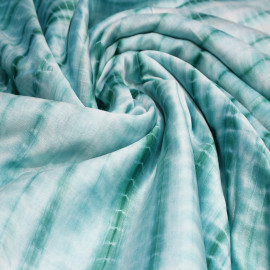  Green Tie&dye Real Silk Chanderi Fabrics in Bhopal