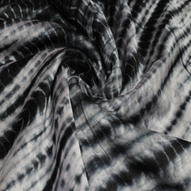  Black Tie&dye Real Silk Chanderi Fabrics in Bhopal