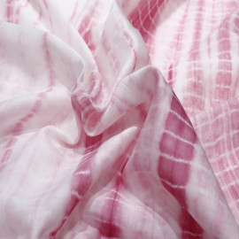  Onion Pink Tie&dye Real Silk Chanderi Fabrics in Bhopal