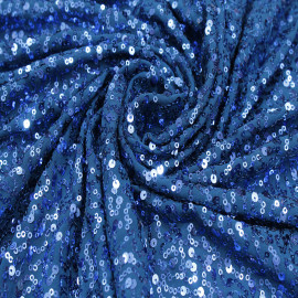  Sea Blue Colour Georgette Sequince Embroidery Fabrics in Srinagar