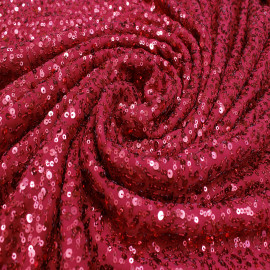  Maroon Colour Georgette Sequince Embroidery Fabrics in Srinagar