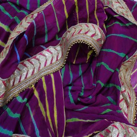  Purple Leheriya Dupatta in Bhopal