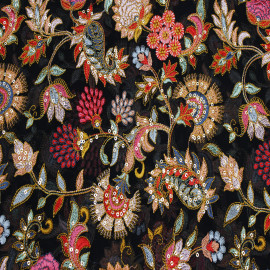  Black Colour Georgette Embroidery Kashmiri Jaal Work  in Srinagar