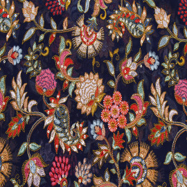  Navy Colour Georgette Embroidery Kashmiri Jaal Work  in Srinagar