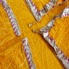  Mustard Yellow Bandhani Dupatta  in Bhopal