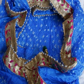  Water Blue Bandhani Dupatta in Bhopal
