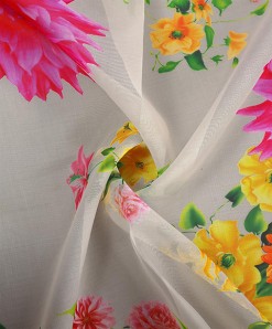  Organza Print Fabric in Srinagar