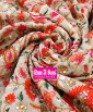 Golden Colour Georgette Embroidery Kashmiri Jaal Fabrics 