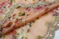 Peach Organza Digital Print With Fancy Scallop Border Dupatta