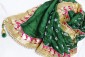 Bottle Green Bandhani Dupatta