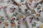 Off White Linen Printed Fabrics
