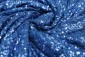 Sea Blue Colour Georgette Sequince Embroidery Fabrics