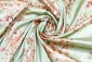 Pista Green Soft Dupion Silk Digital Print With Sequence Work