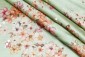 Pista Green Soft Dupion Silk Digital Print With Sequence Work