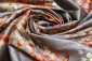 Mouse Grey Colour Soft Dupion Silk Digital Print With Sequence Work