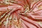 Peach Colour Soft Dupion Silk Digital Print With Sequence Work