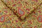 Mustard Yellow Colour Georgette Embroidery Kashmiri Jaal Fabrics 