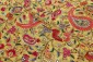 Mustard Yellow Colour Georgette Embroidery Kashmiri Jaal Fabrics 
