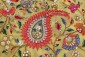 Mustard Yellow Colour Georgette Embroidery Kashmiri Jaal Fabrics 