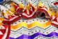 Multy White Colour Phulkari Kantha Work Dupatta