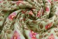 PISTA GREEN COLOUR VISCOSE SOFT ORGANZA KASHMIRI EMBROIDERY JAAL