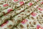 PISTA GREEN COLOUR VISCOSE SOFT ORGANZA KASHMIRI EMBROIDERY JAAL