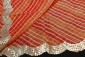 Orange Colour Organza Laheriya Dupatta